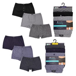 BR466 Men's 3 Pack Boxer Shorts