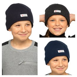 GL023 Kids Thinsulate Beanie Hat without Turn Up
