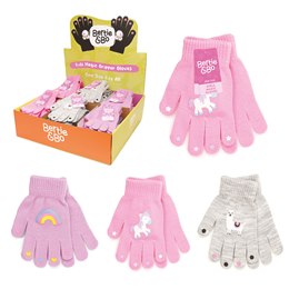 GL098CDUC Girls Thremal Magic Gripper Gloves in Display Unit