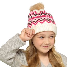 GL1153 Girls Fairisle Hat