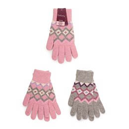 GL1163 Ladies Fairisle Wool Mix Gloves