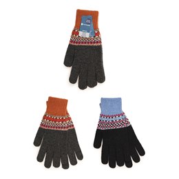 GL1164 Mens Fairisle Wool Mix Gloves