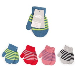 GL1209 Baby 1pr Stripe Mitten