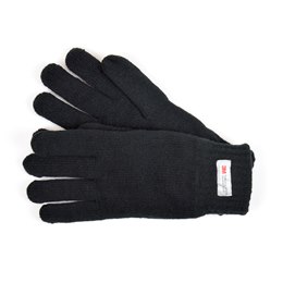 GL130BK Mens Black Thinsulate Knitted Gloves
