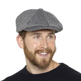 GL606 Mens Baker Boy Hat with Wool