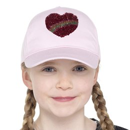GL924 Girls Sequin Heart Cap