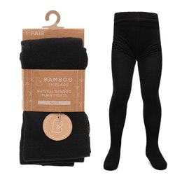 SK1118 Girls Bamboo Tights in Black - 13 Years