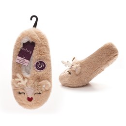 SK1261 Ladies 1pr Animal Novelty Slippers